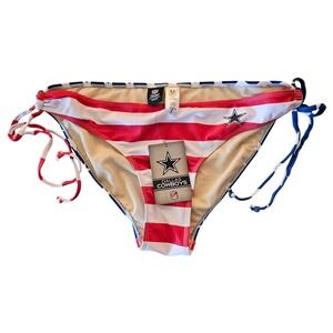 New with Tags Dallas Cowboys NFL Patriotic Bikini Bottoms Swimsuit XL Summer